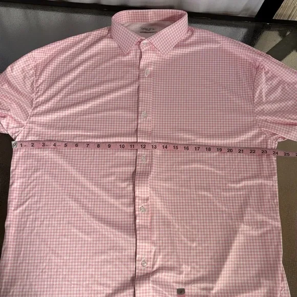 Collars And Co Button Up Shirt Mens 2XL Business Casual Office Gingham XXL Check - Picture 5 of 5